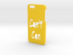 Iphone 6 Can Cant in Yellow Processed Versatile Plastic
