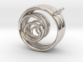 Aurea_Earrings_1 in Rhodium Plated Brass