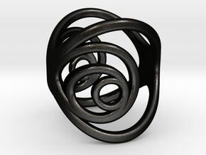 Aurea_Ring_2 in Matte Black Steel: 3 / 44