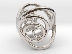 Aurea_Ring_2 in Rhodium Plated Brass: 11 / 64