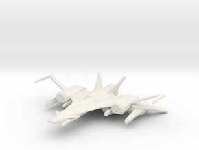 Printle Thing Futurist Plane 01 1/24 in White Natural Versatile Plastic