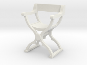 1:50 Savonarola Chair in White Natural Versatile Plastic