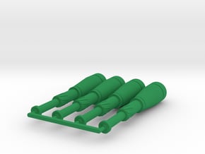 4 Panzerwurfkorper 42 LP, PWK42LP, Grenades, 1/6 in Green Processed Versatile Plastic