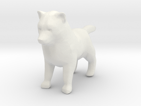 Printle Animal Dog 01 - 1/24 in White Natural Versatile Plastic