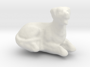 Printle Animal Dog 02 - 1/24 in White Natural Versatile Plastic