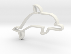Dolphin V1 Pendant in White Natural Versatile Plastic