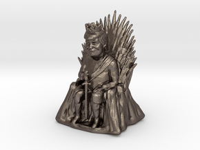 Trump as Game of Thrones Character With Sword in Polished Bronzed Silver Steel: Medium