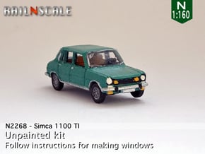 Simca 1100 TI (N 1:160) in Tan Fine Detail Plastic