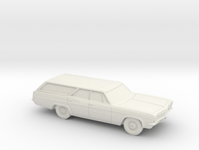 1/87 1966 Chevrolet BelAir Station Wagon in White Natural Versatile Plastic