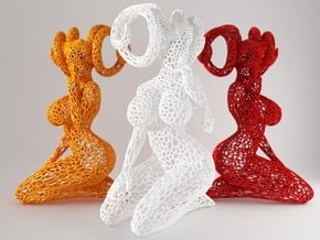 Design pattern Woman 15cm 002 in White Natural Versatile Plastic: Medium