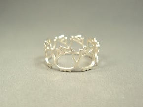 Roses Ring (Size 4-7) in Natural Silver: 5 / 49