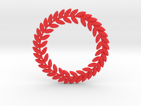 Laurel Pendant in Red Processed Versatile Plastic