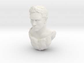 matt head sculpt  in White Natural Versatile Plastic