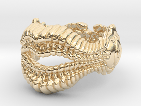 Whisperer Ring in 14k Gold Plated Brass