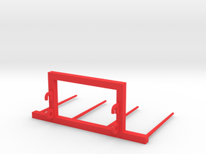 Bale fork frontloader 1/32 in Red Processed Versatile Plastic
