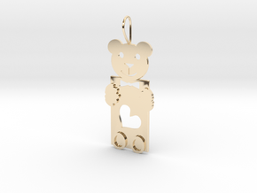 Teddy And Heart in 14K Yellow Gold