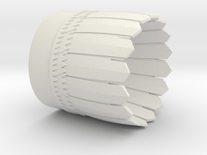 Interceptor Nozzle 24mm in White Natural Versatile Plastic