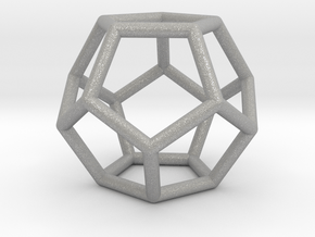 0598 Dodecahedron E (a=10mm) #001 in Aluminum