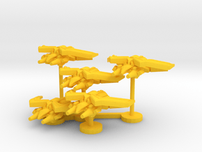 Colour Royal Falcons Heavy Interceptor Wing in Yellow Processed Versatile Plastic