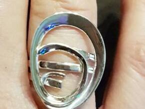 Anello Conchiglia Ring Shell in Polished Silver: 7.5 / 55.5