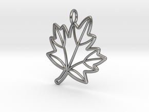 Maple Leaf in Natural Silver