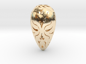 Holllow Seed 1 in 14K Yellow Gold