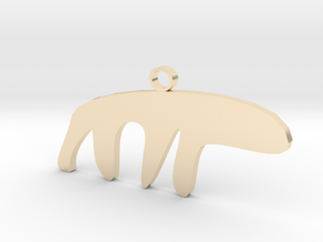 The Sneaky Polar Bear in 14k Gold Plated Brass