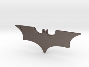 Batman Logo in Polished Bronzed Silver Steel