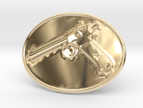 Roth Steyr 8 Belt Buckle in 14k Gold Plated Brass
