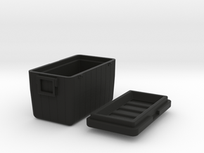 Camping-Cooler - 1/10 in Black Natural Versatile Plastic
