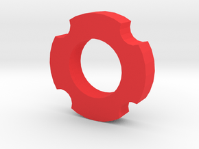 Fidget Spinner V3 in Red Processed Versatile Plastic