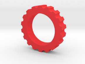 Spline Nut Fidget Spinner in Red Processed Versatile Plastic