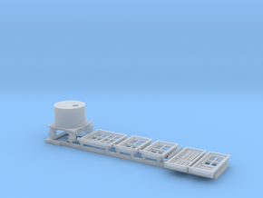 N Scale NSWR Platform Signal Box Detail Parts RH D in Tan Fine Detail Plastic