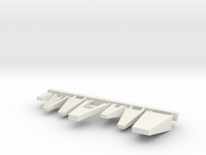 1/72 scale Bridge Front Platforms in White Natural Versatile Plastic