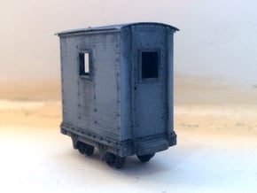 009 Dinorwic Brake Van (4mm Scale) in Tan Fine Detail Plastic