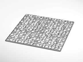 mini display base stone surface square in White Natural Versatile Plastic