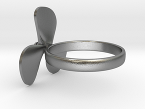 Boat propeller ring in Natural Silver (Interlocking Parts): 8.5 / 58