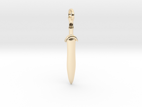 Lakonia Sword Pendant/Keychain in 14k Gold Plated Brass
