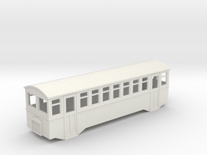 1/80 scale railbus  in White Natural Versatile Plastic