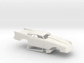 1 25 57 Chevy Pro Mod No Scoop in White Natural Versatile Plastic