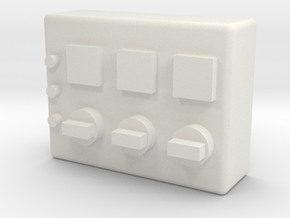 1/10 scale GROW ROOM CONTROL SWITCHES in White Natural Versatile Plastic: 1:10