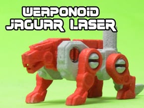 Jaguar Laser Transforming Weaponoid Kit (5mm) in White Natural Versatile Plastic