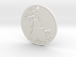 Darwin Pendant in White Natural Versatile Plastic