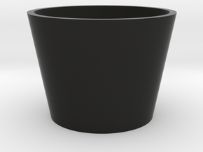 1/10 SCALE GROW ROOM FLOWERING POT in Black Natural Versatile Plastic: 1:10