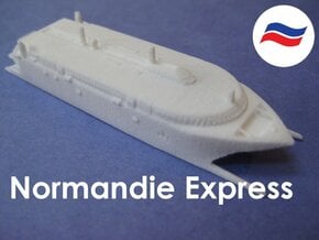 HSC Normandie Express (1:1200) in White Natural Versatile Plastic: 1:1200