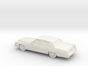 1/64 1977 Cadillac Fleetwood Brougham in White Natural Versatile Plastic
