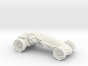 Printle Thing Car 01 - 1/24 in White Natural Versatile Plastic
