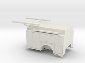 1/87 KME Camden engine body w/ compartment doors in White Natural Versatile Plastic