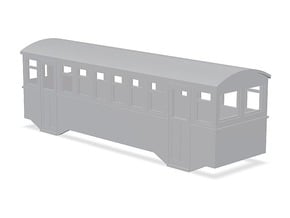 HOe bogie railcar trailer  in Tan Fine Detail Plastic
