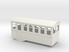 HOe 4w railbus trailer  in White Natural Versatile Plastic